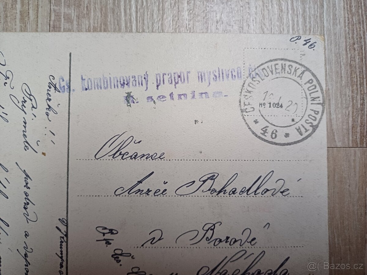 Staré pohledy polní pošta Československá - 2