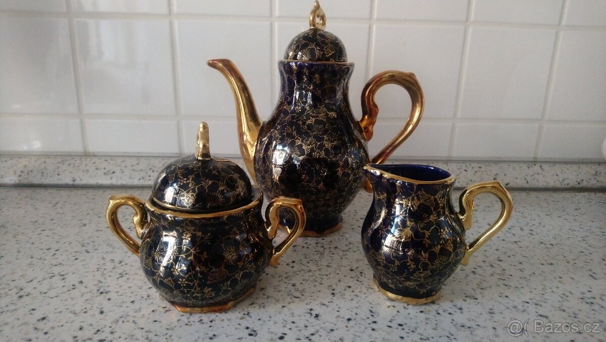 Porcelán – mini sada – konev, cukřenka a konvička - 2