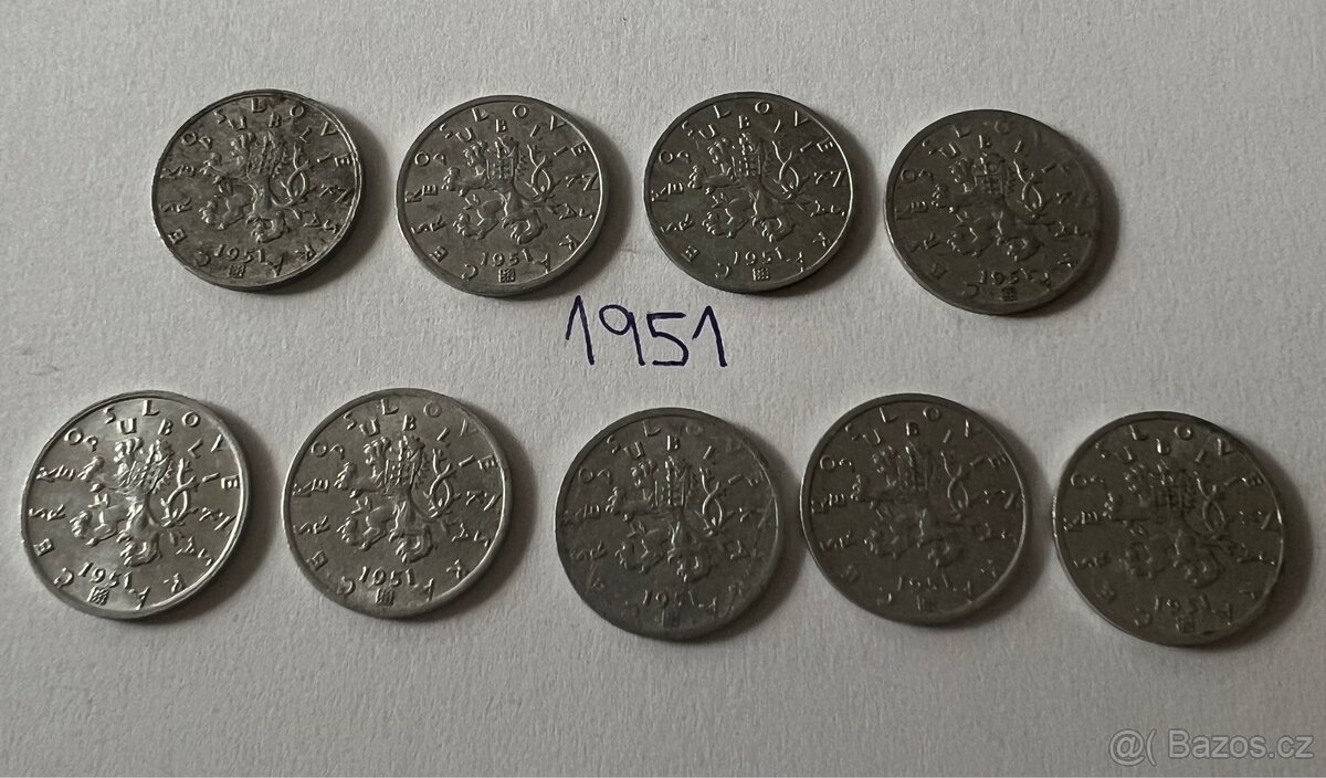 50h ČESKOSLOVENSKO 1951 - 2