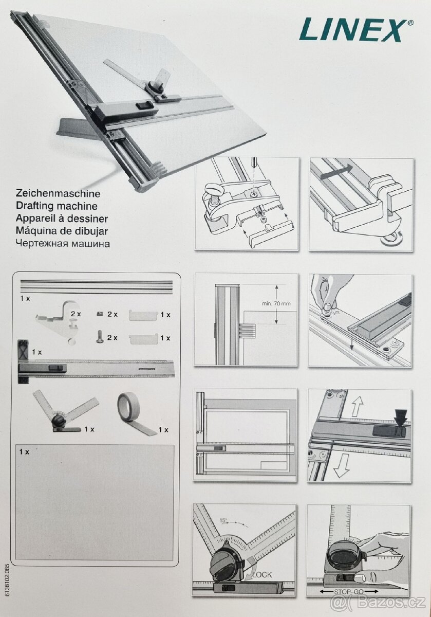 Rýsovací prkno Linex A2 - 2