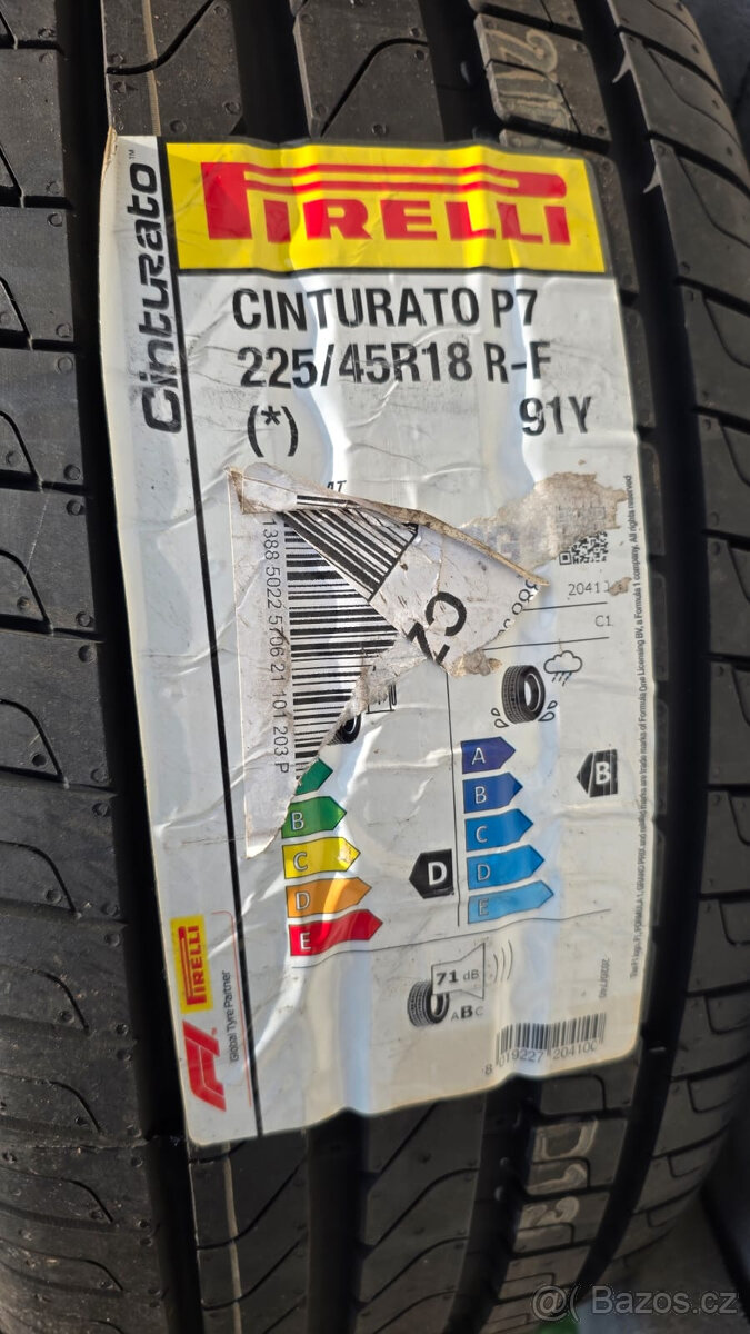 Letní pneumatiky Pirelli Cinturator P7 225/40 R18 Nové - 2