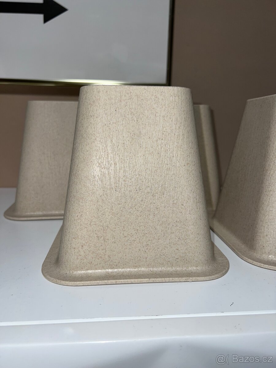 4x nový béžový podstavec pod nábytek 15 cm - 2