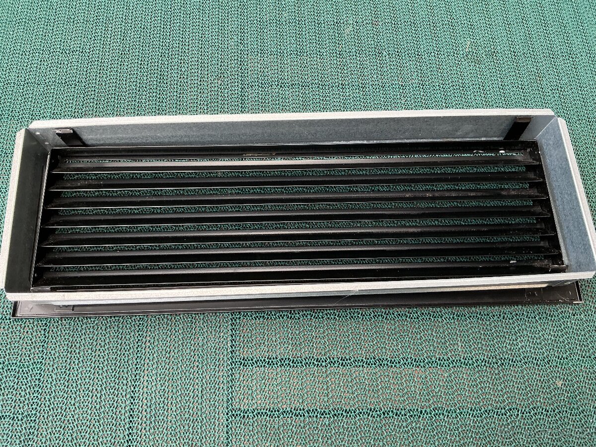 N.O.V.Á krbová mřížka černá 17 x 49 - 2
