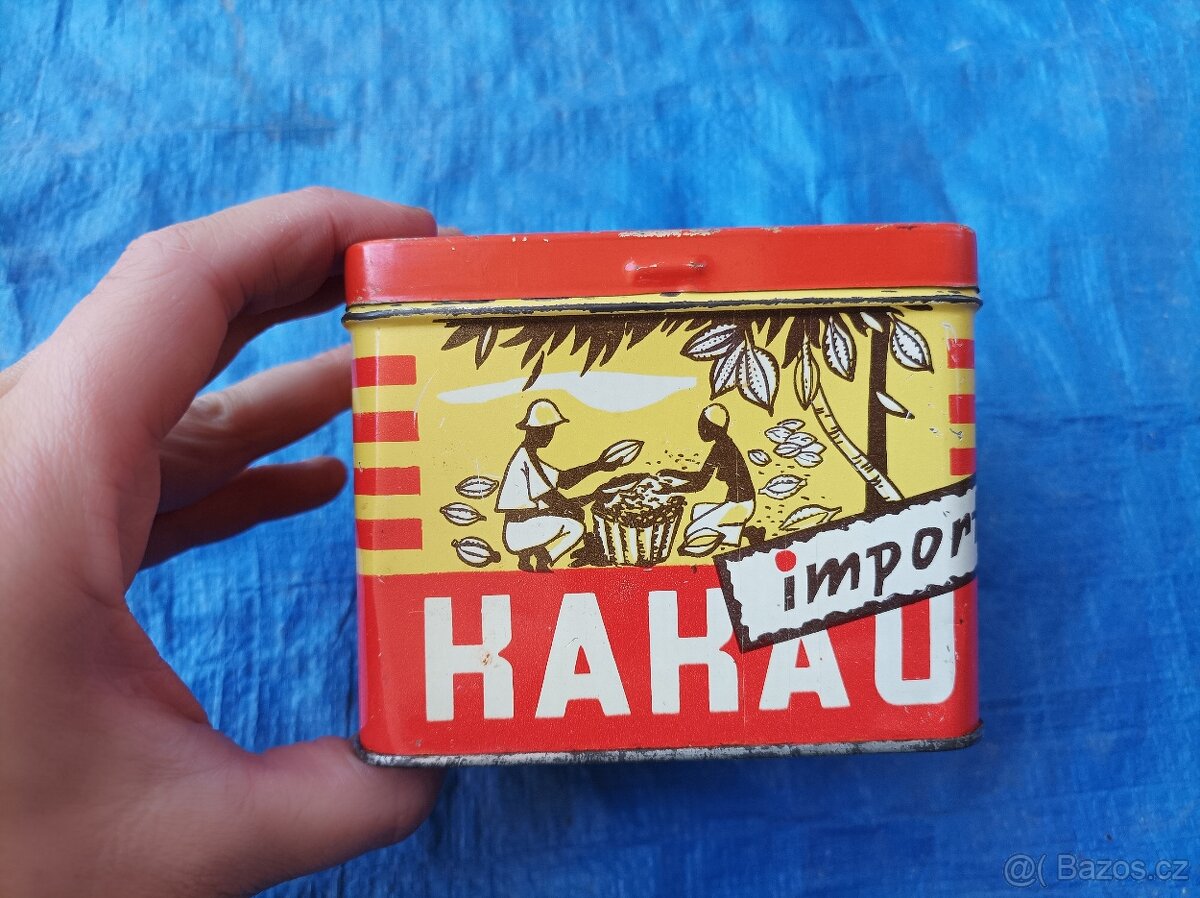 Plechová dóza Kakao import - 2
