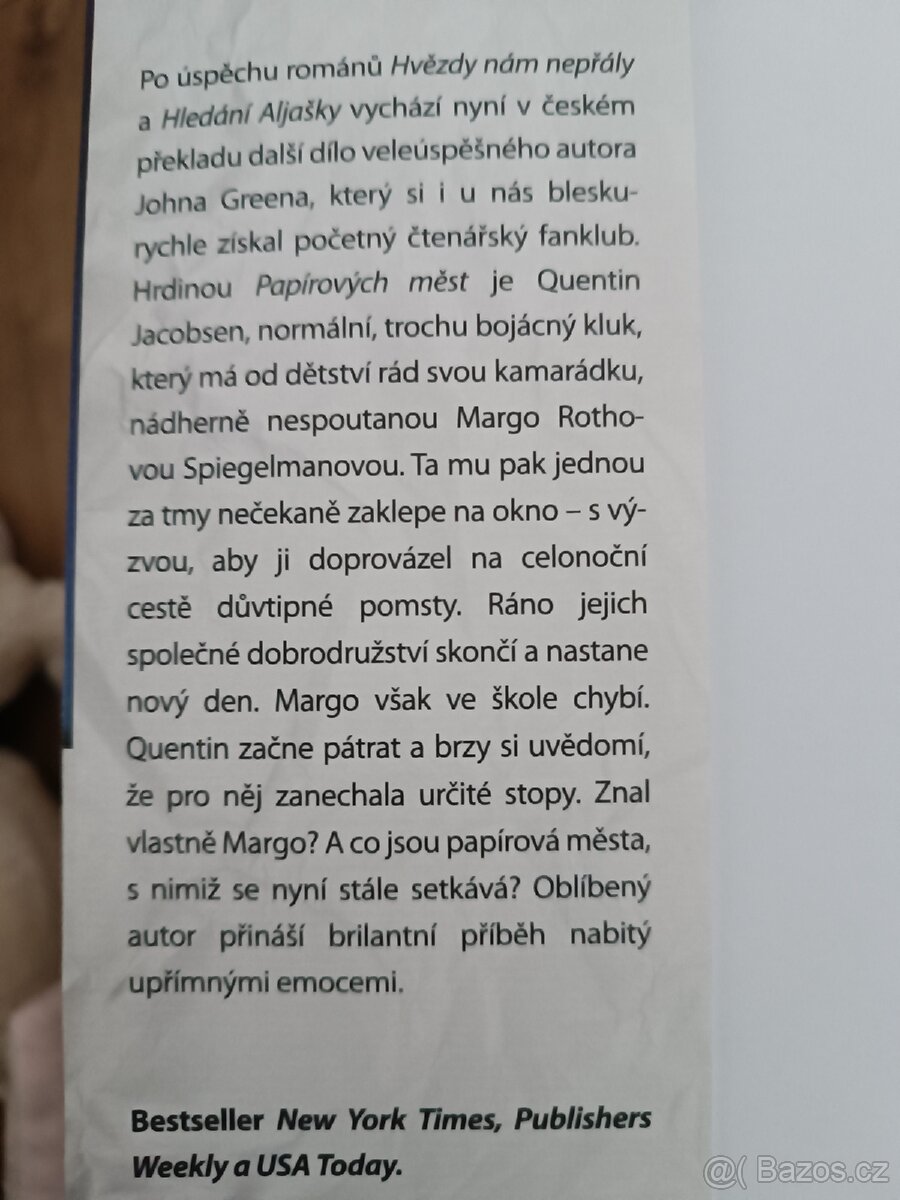 Kniha od Johna Greena - 2