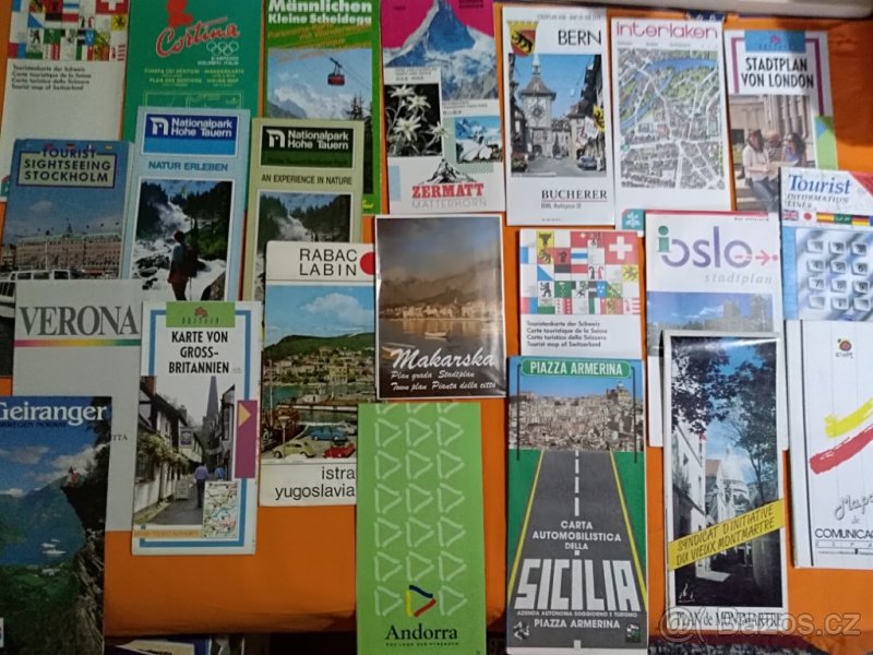 Mapy, průvodci aj. - 2