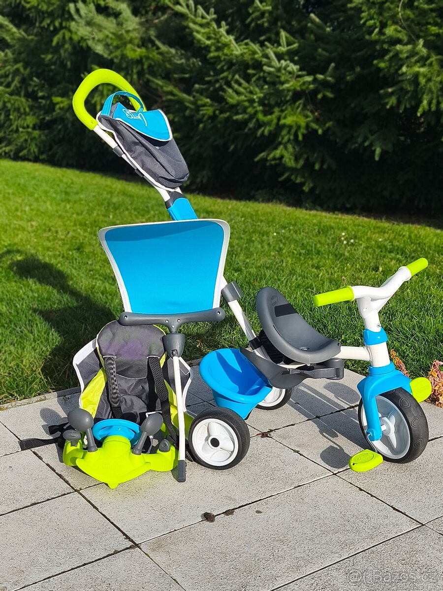 Šlapací tříkolka Smoby modro-zelená - 2