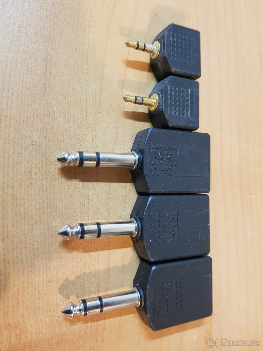 Rozdvojky Jack 3,5 a 6,3 DOPRAVA jen: 30,- - 2