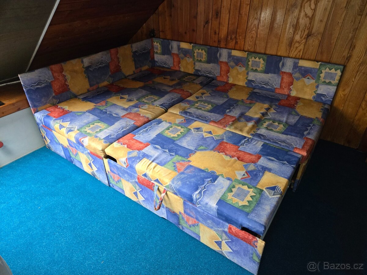 Sedacka Rohová Rozkladaci s úložným prostorem - 2