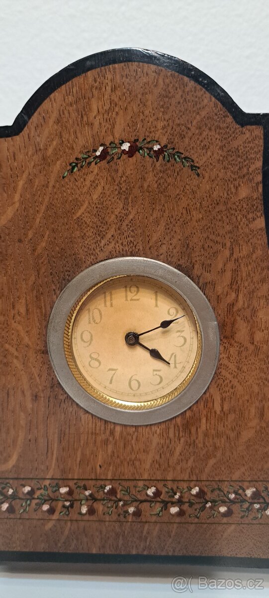 Maličké starožitné krbové hodiny - 2