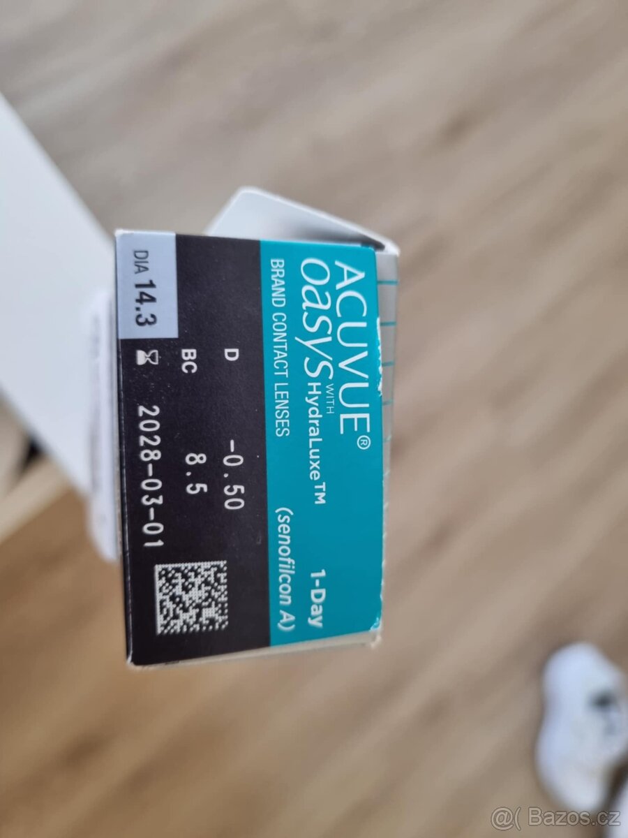 Jednodenní kontaktní čočky -0.50 - 2
