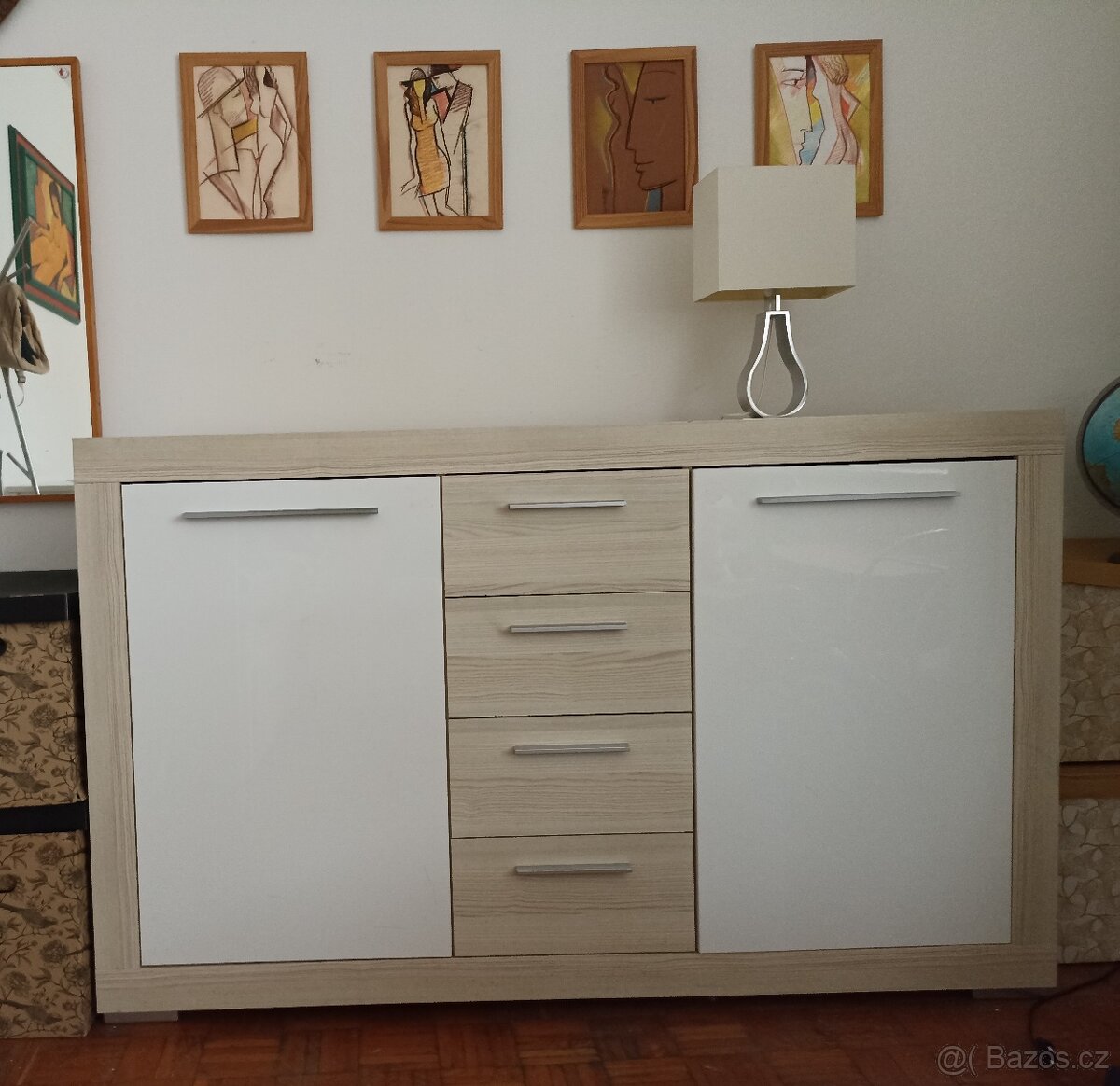 Komoda, tv stolek,skříň, postel - 2