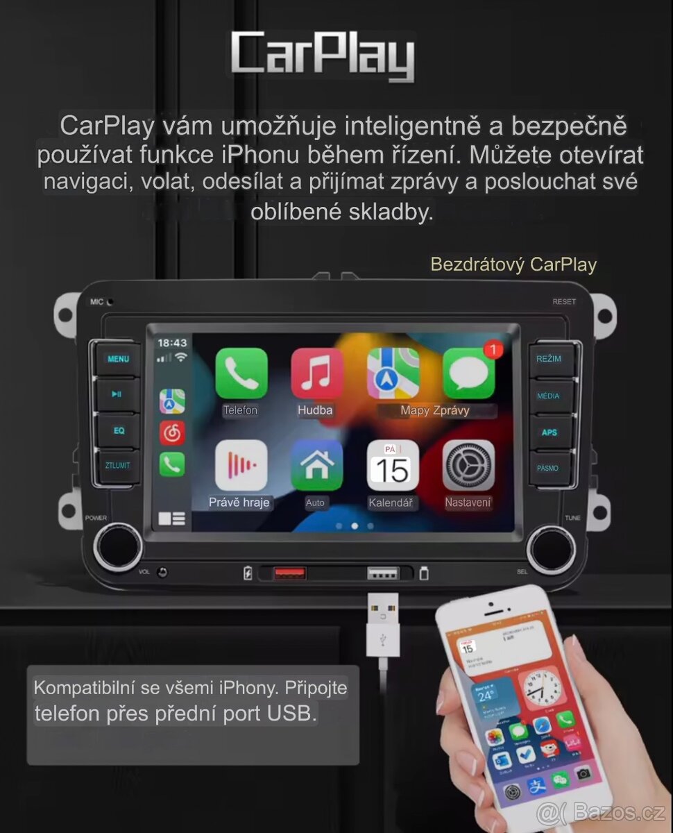 Nové autorádio android pro Škoda VW Seat - 2