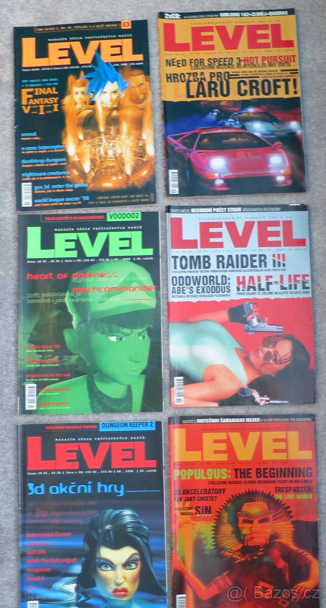 Časopisy Level 1997/1998 - 2