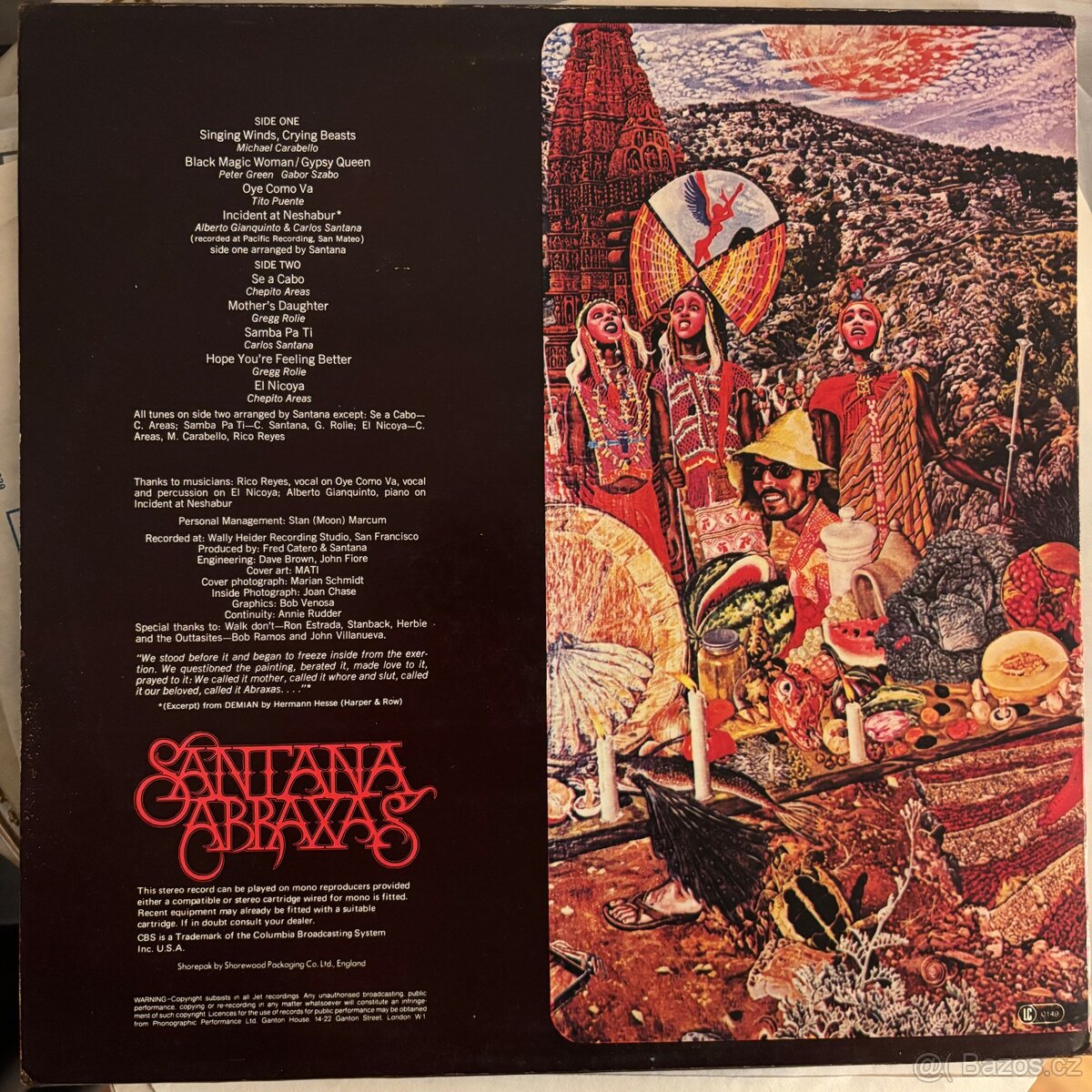 Santana — Abraxas. LP - 2