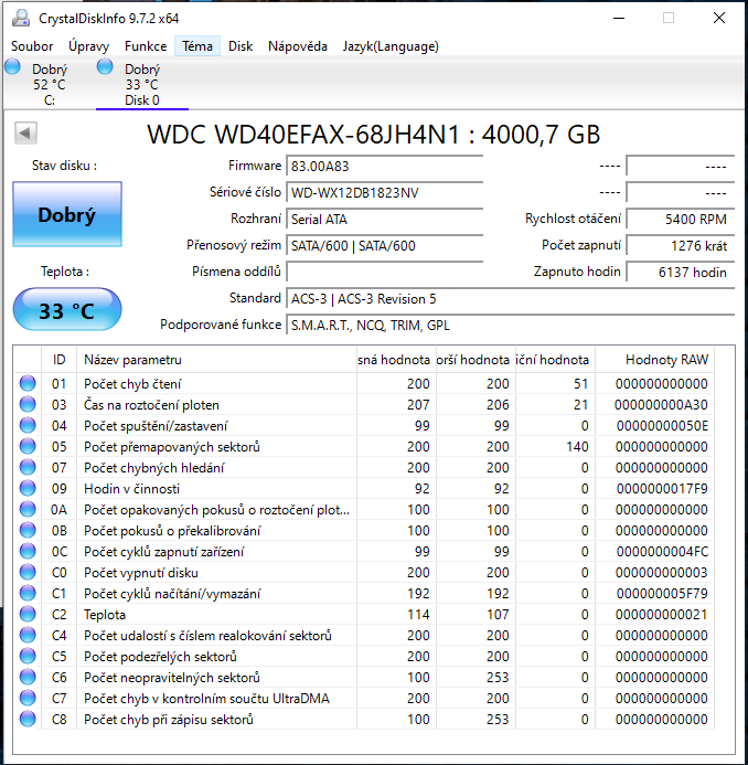 4TB HDD Western Digital Red WD40EFAX, 3,5" SATA #2 - 2
