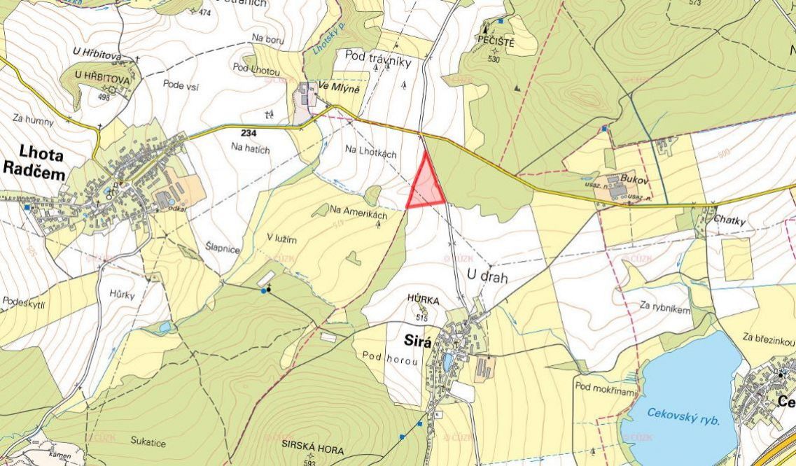 Zemědělská půda, prodej, Sirá, Rokycany - 2