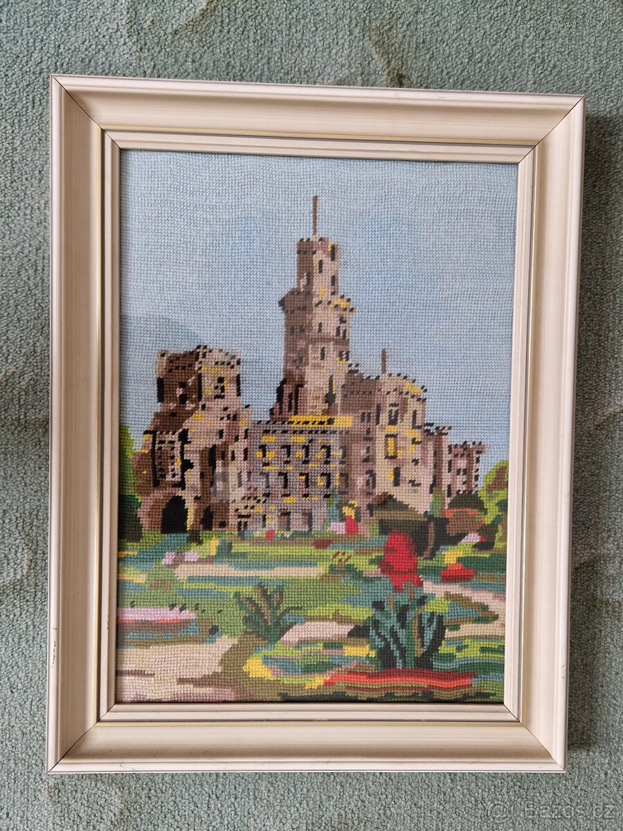 Staré ručně vyšívané obrazy - 2