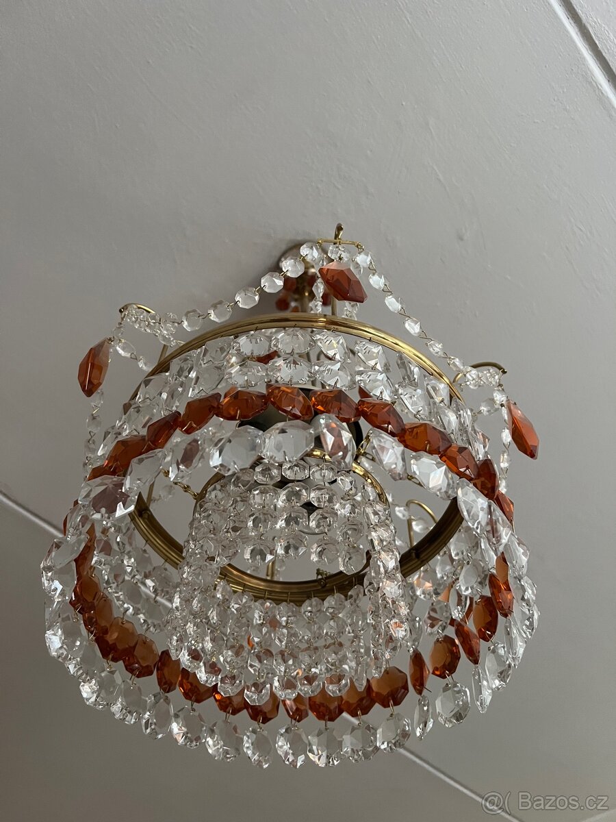 Starý skleněný lustr - 2