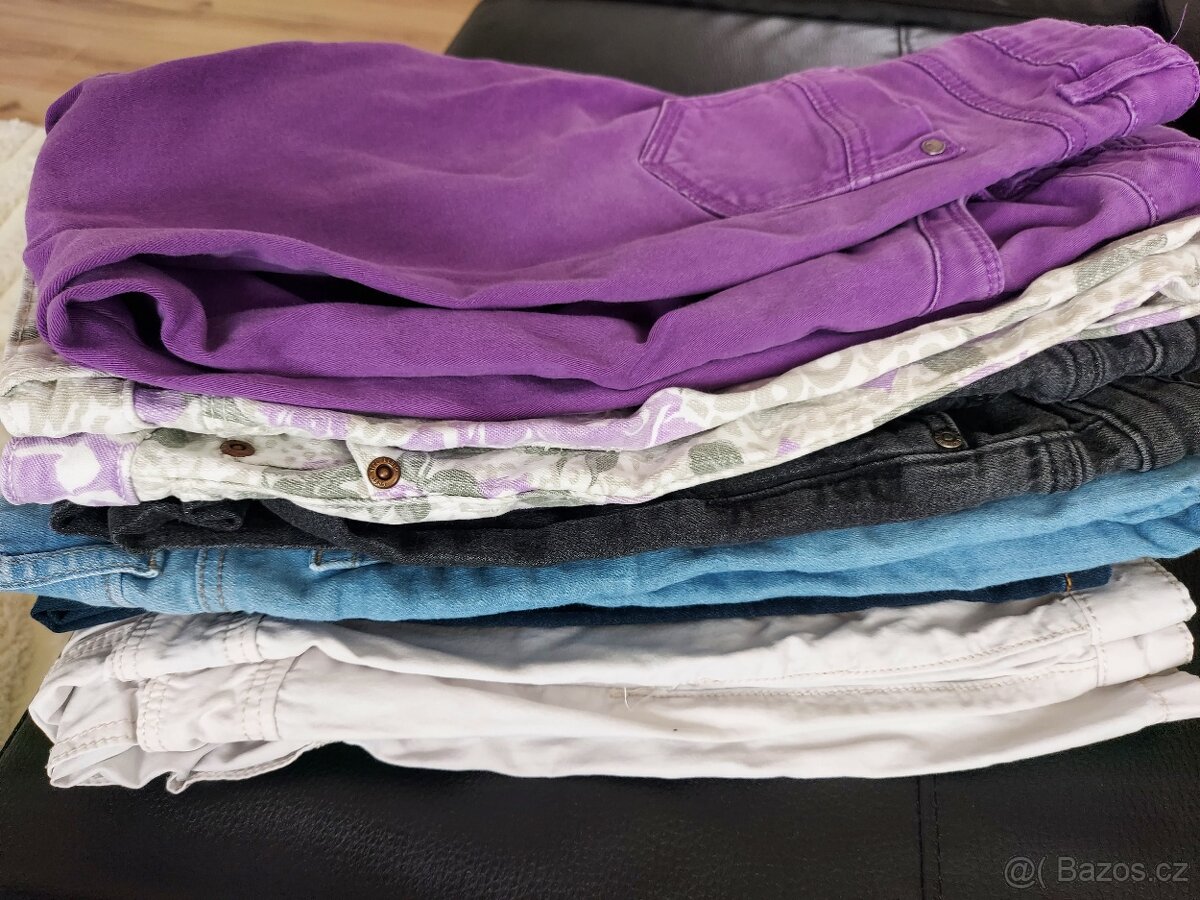 Dívčí kalhoty 134/140 6ks - 2