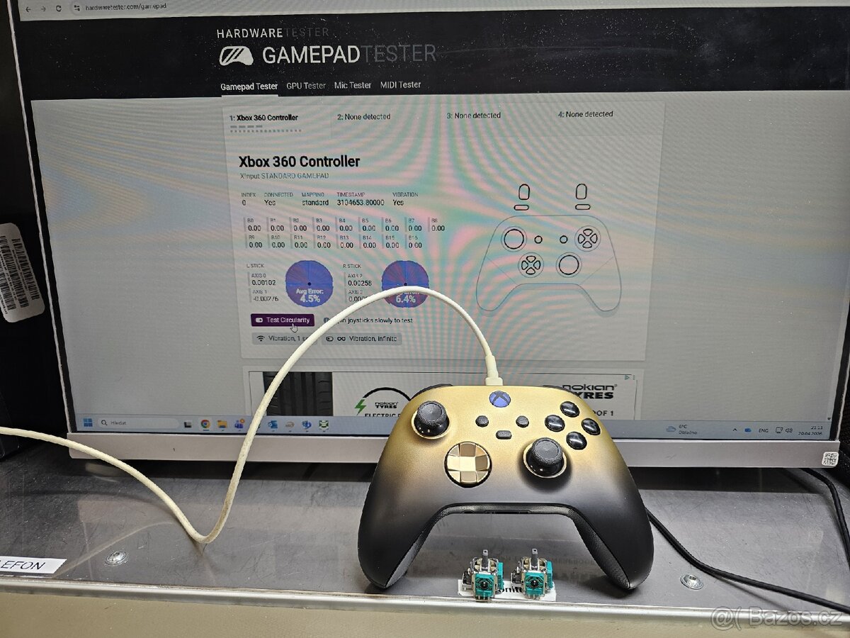 Xbox Controller Gold Shadow SE – Upgrade: Hall Effect - 2