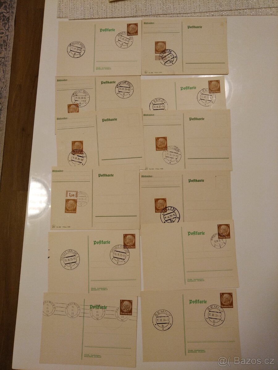 Postovni znamky (Postkarte) - 2