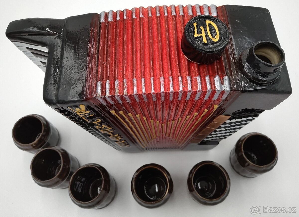 Krásná dárková Keramická harmonika na nápoje 2,7 litru, 20cm - 2