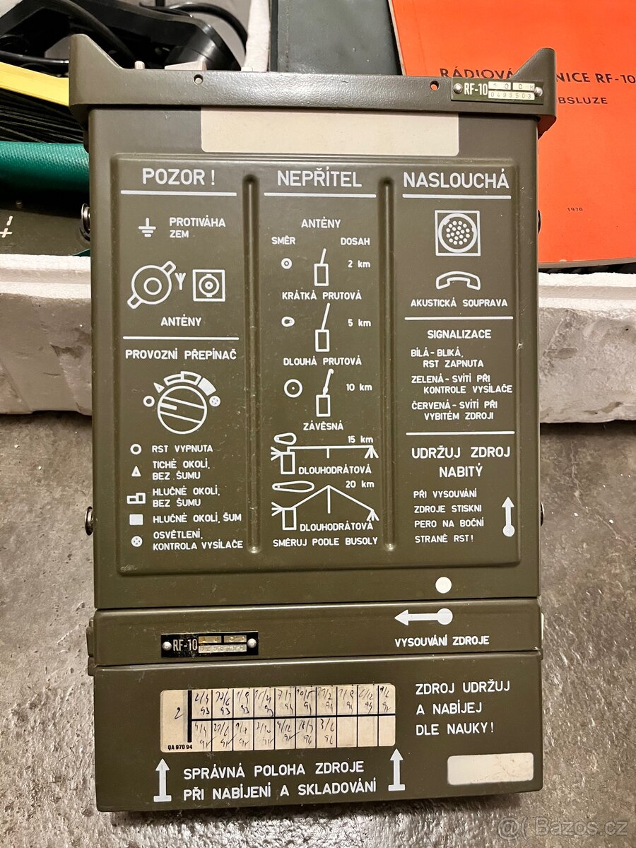 ČSLA radiostanice RF10 kompletní - 2