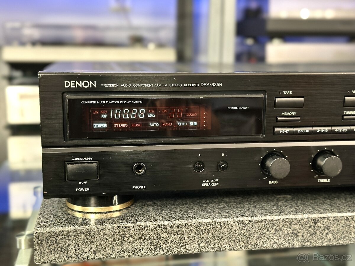 DENON DRA-335R (r.1990) variable loudness, phono, po servisu - 2
