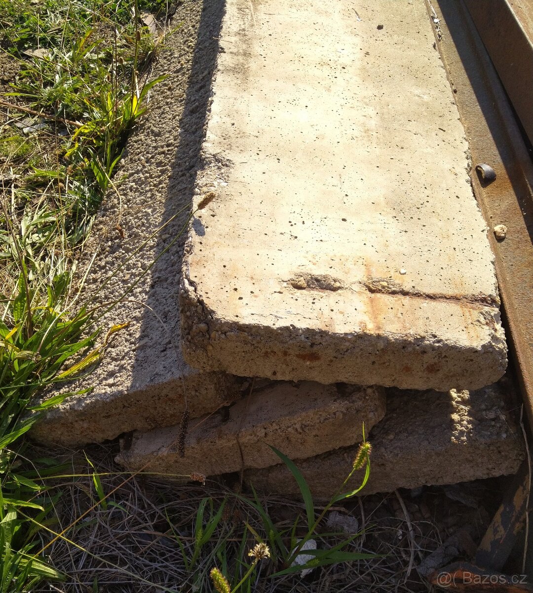 Betonové dílece 210x35x7,5cm 5ks - 2