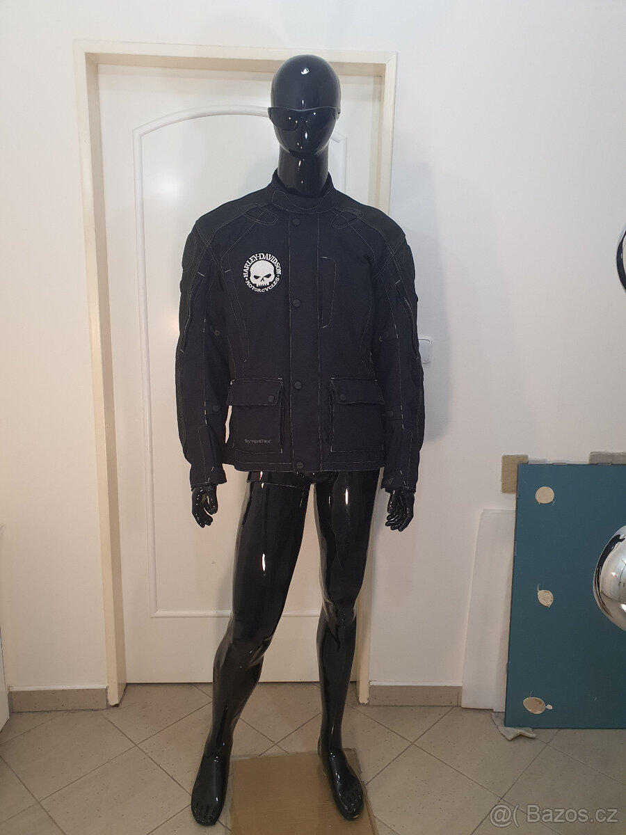 Mohawk MVS-1 Kůže Textil bunda na moto Harley XL - 2