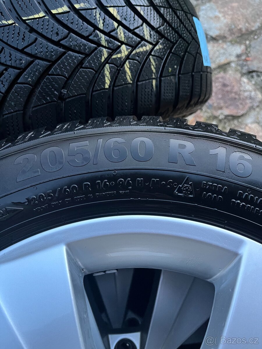 Alu kola Škoda 16" + zimní pneu Semperit - 2