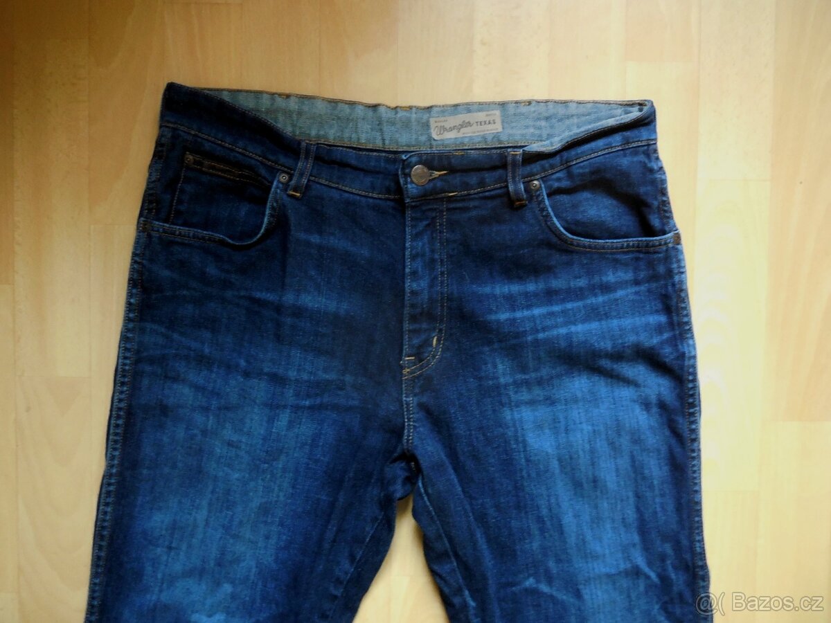 pánské Wrangler Texas tm.modré rifle elast 36/30 L p.92-94 - 2