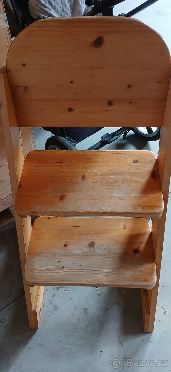 Dětská rostoucí dubová židle - 2