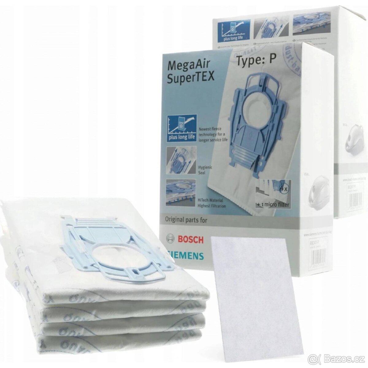 Bosch BBZ41FP MegaAir SuperTEX Sáčky do vysavače - 2