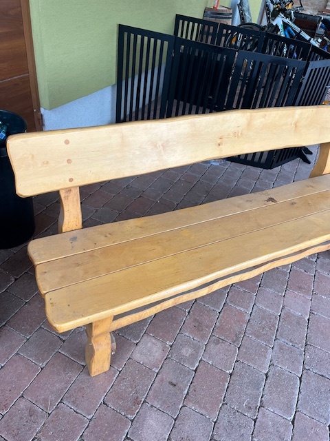 zahradní dřevěná lavice - 2