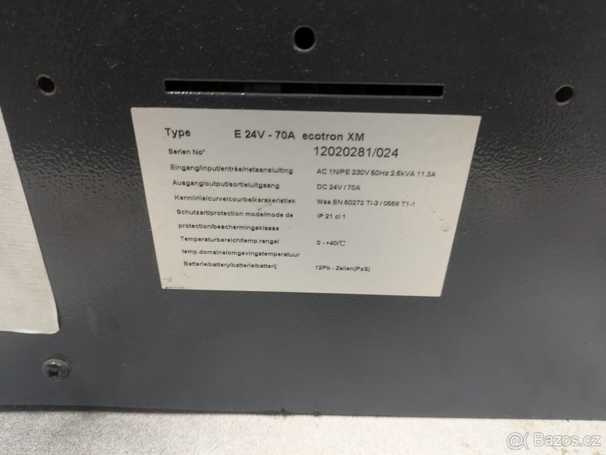 nabíječ trakčních baterií 24V 70A - 2