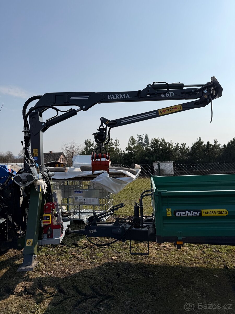 Hydraulická ruka za traktor s hydraulickým navijákem - 2