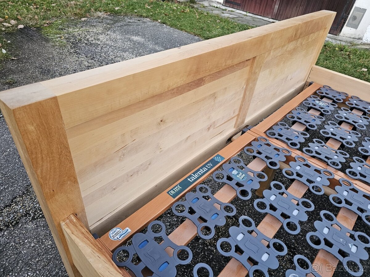 Masivní dubová postel 160x200 cm - 2