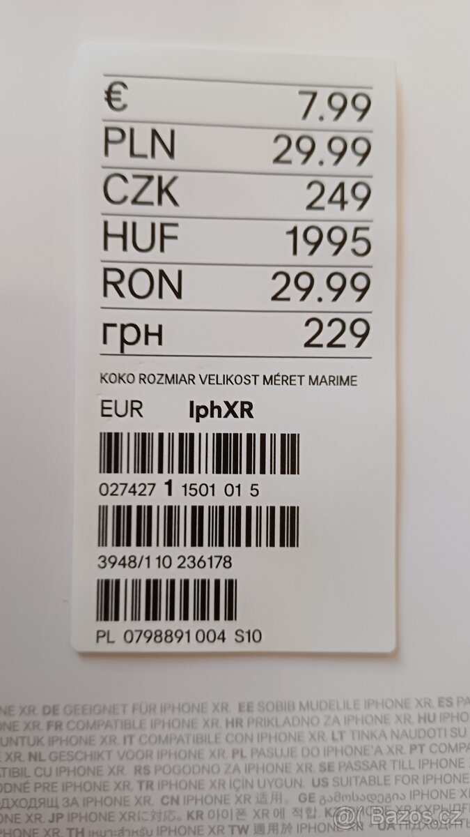 Apple silikonový obal iphone XR - nový - 2