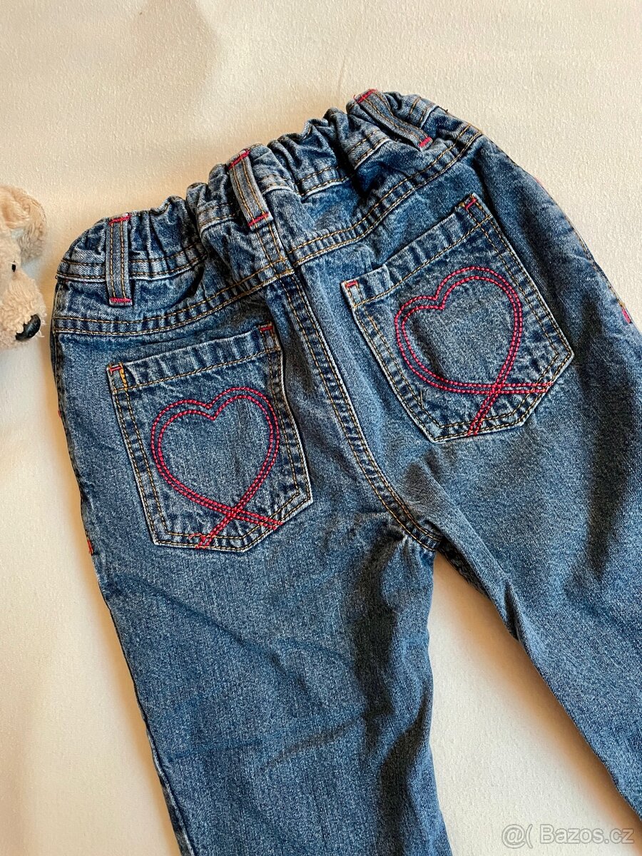 Dívčí džíny se zateplením vel. 86 - 2