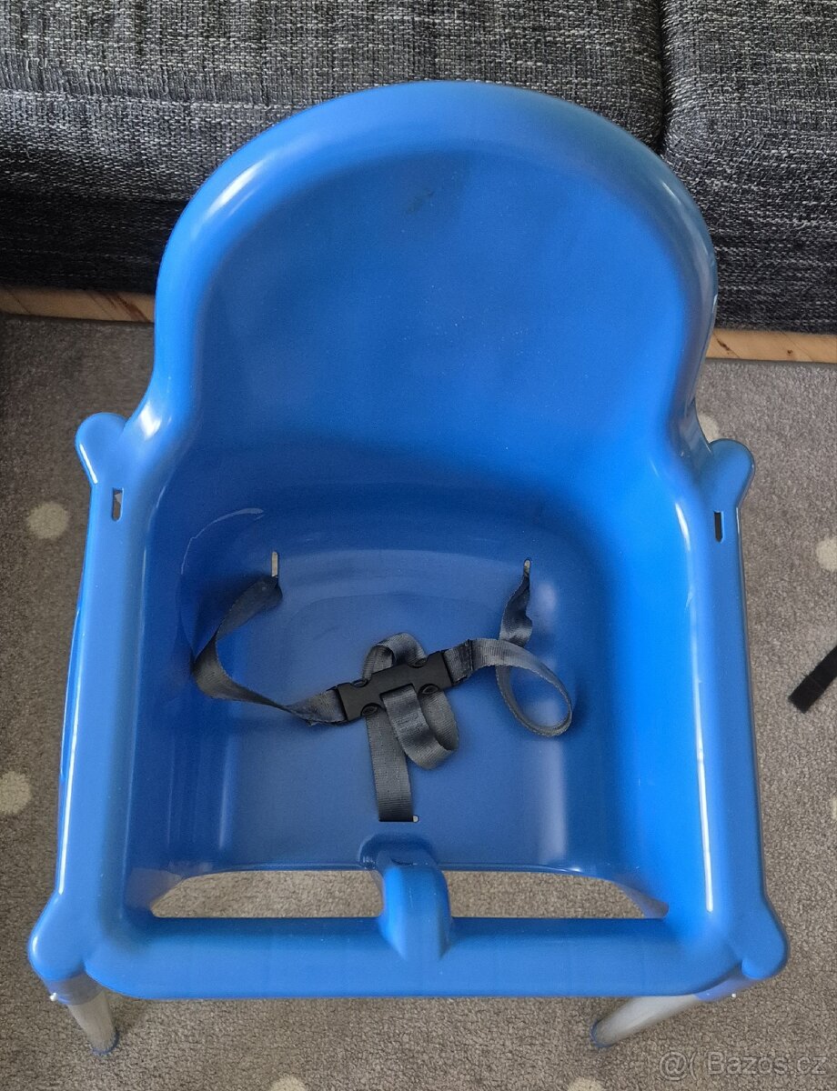 Modrá vysoká jídelní židlička IKEA Antilop - 2