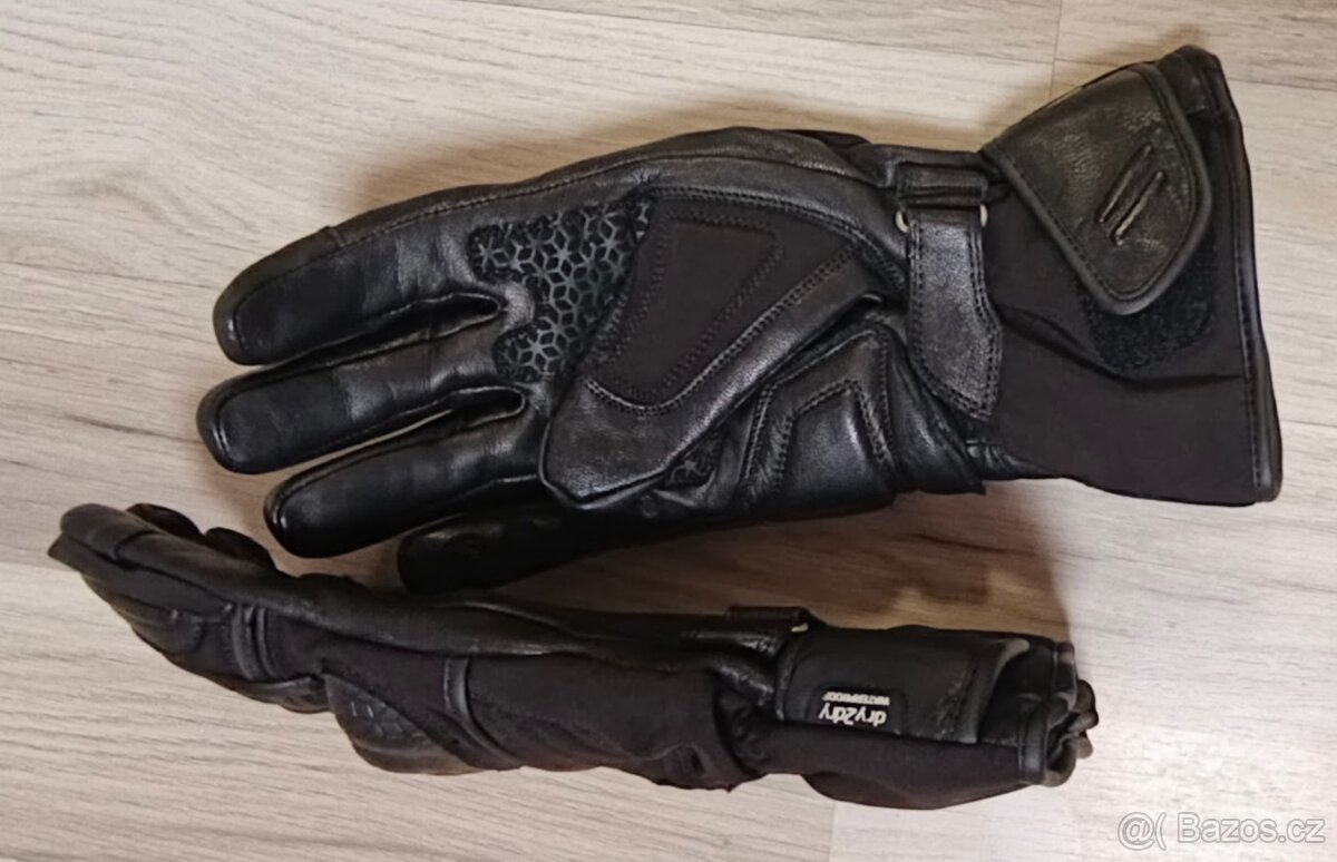 Rukavice na motorku Oxford Hexham černé, M - 2