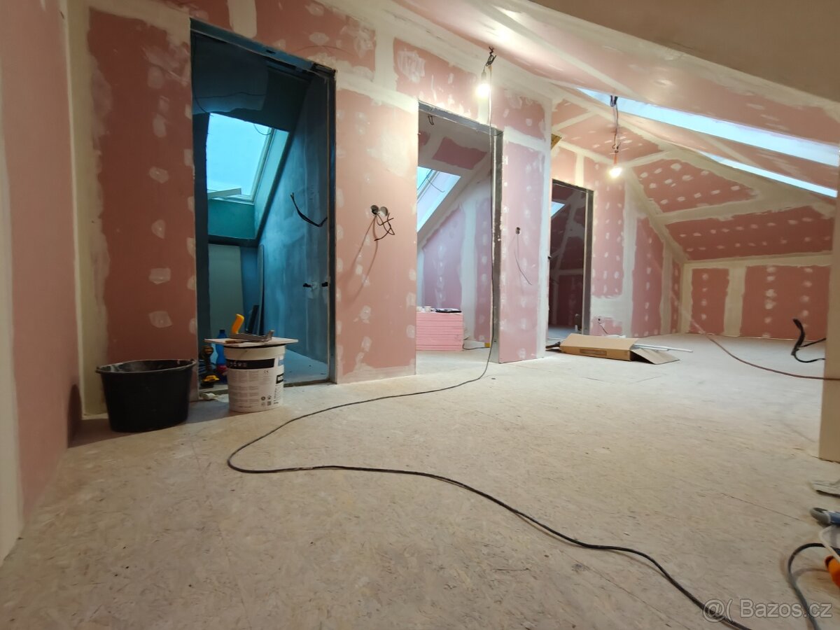 Nové 3 půdní byty k pronájmu. - 2