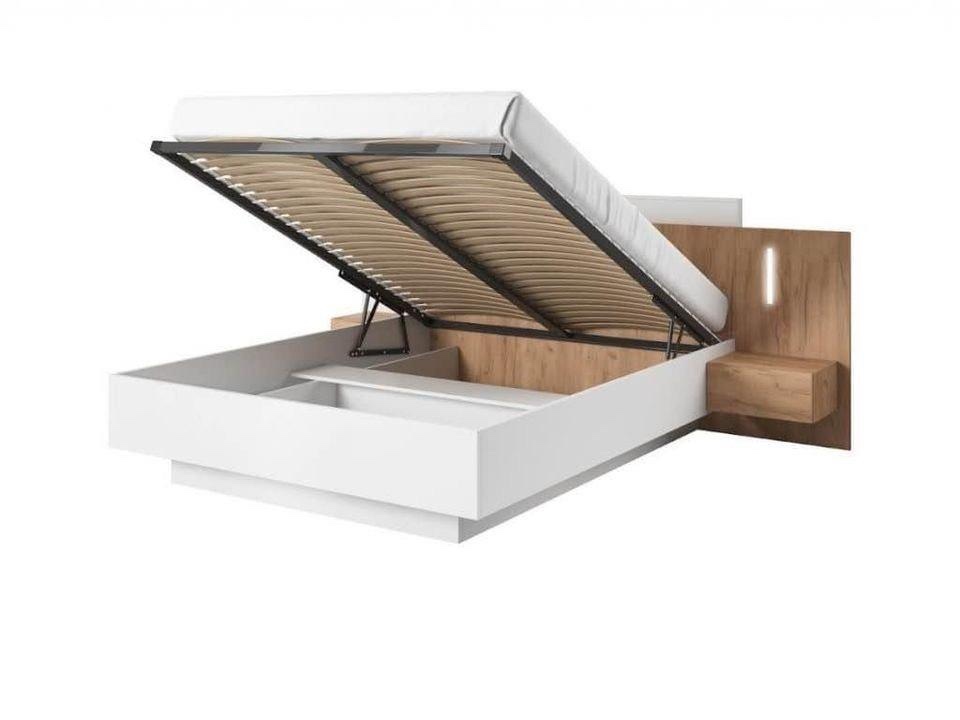 Manželská postel DANNY s nočními stolky a osvětlením - 2