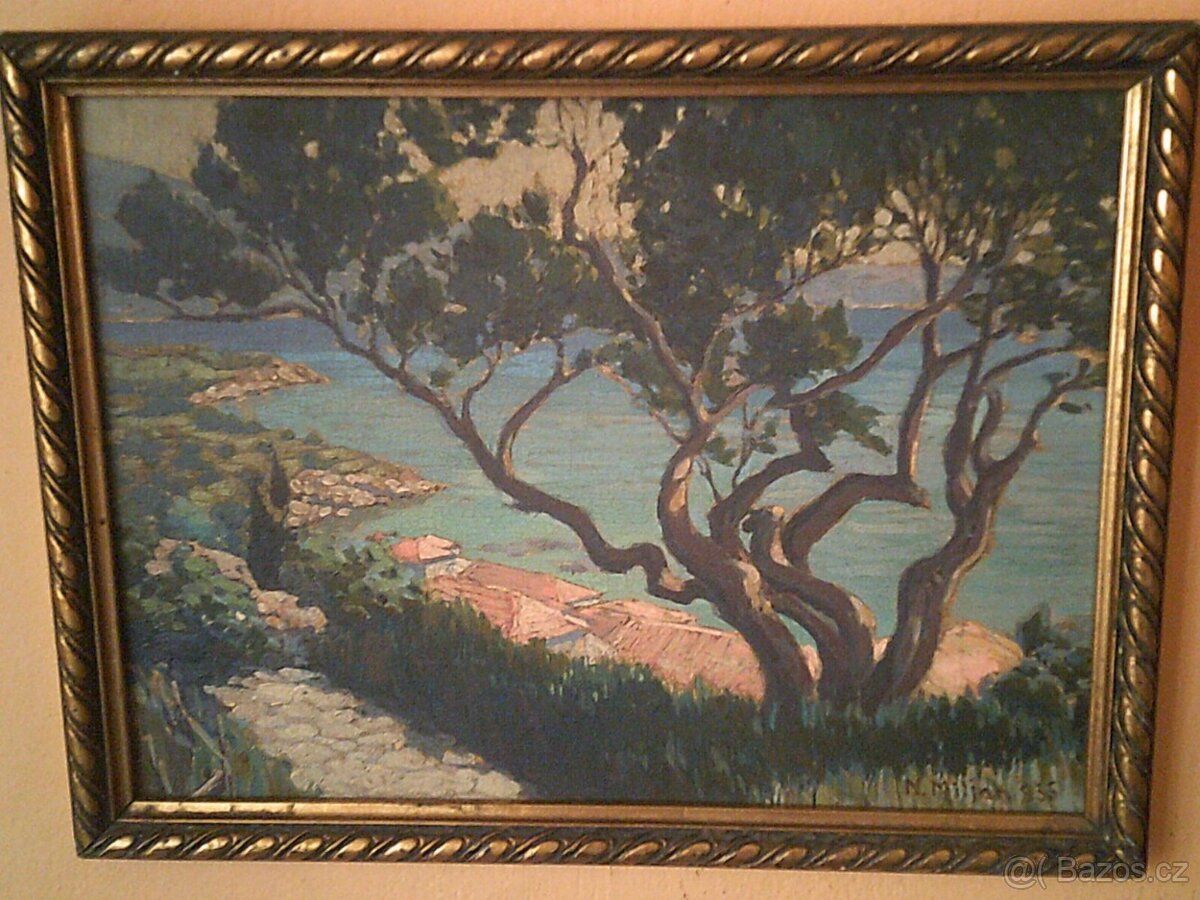 Nádherný starý obraz - dílo-Niko Miljan 1935 - 2