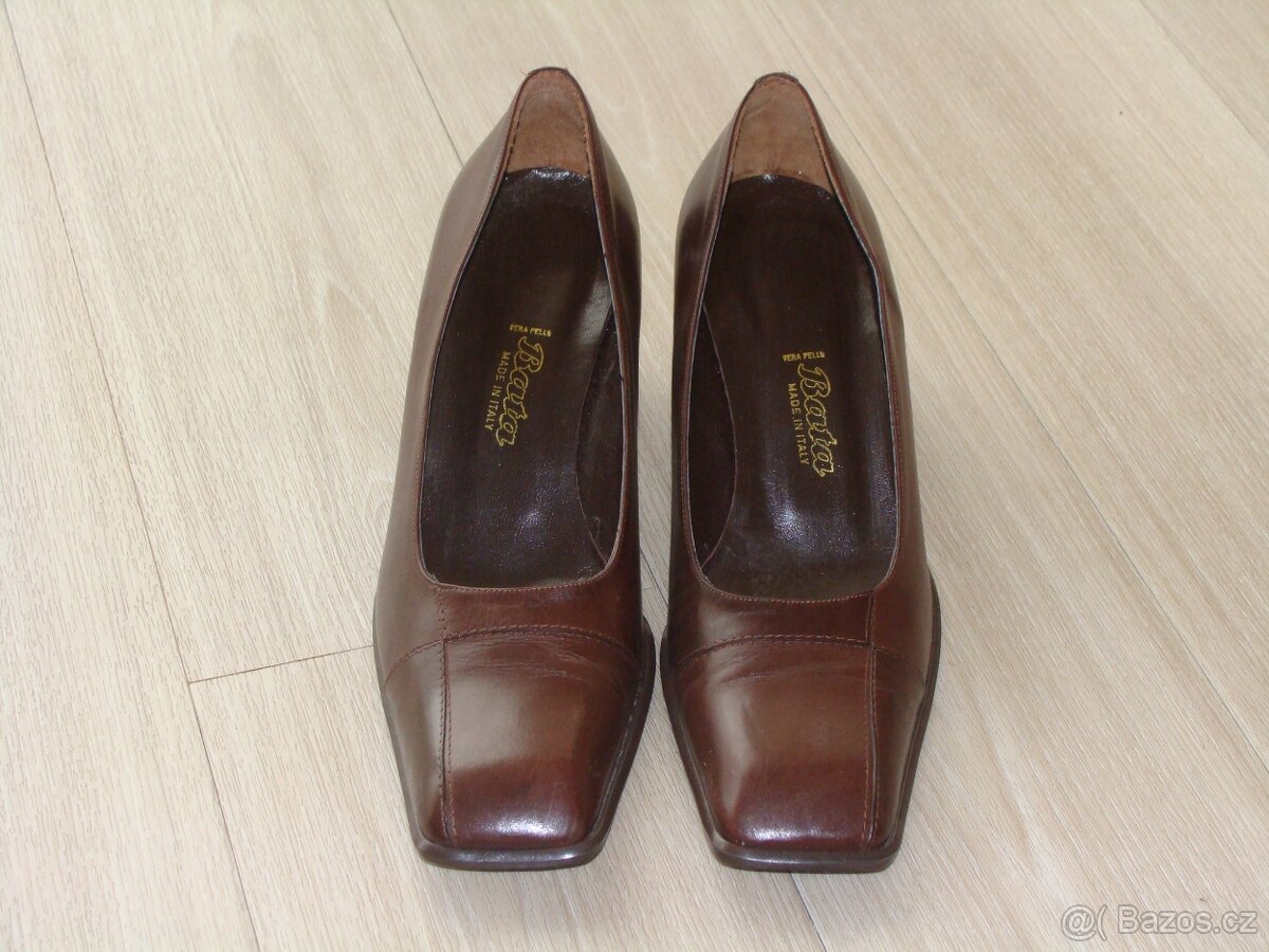 Dámské kožené lodičky zn. Baťa, vel. 39 - 2