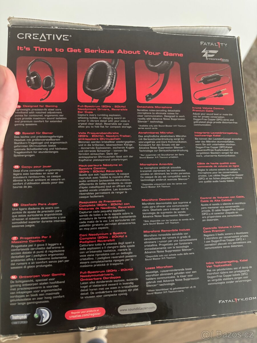 Sluchátka Creative Labs Fatality - 2