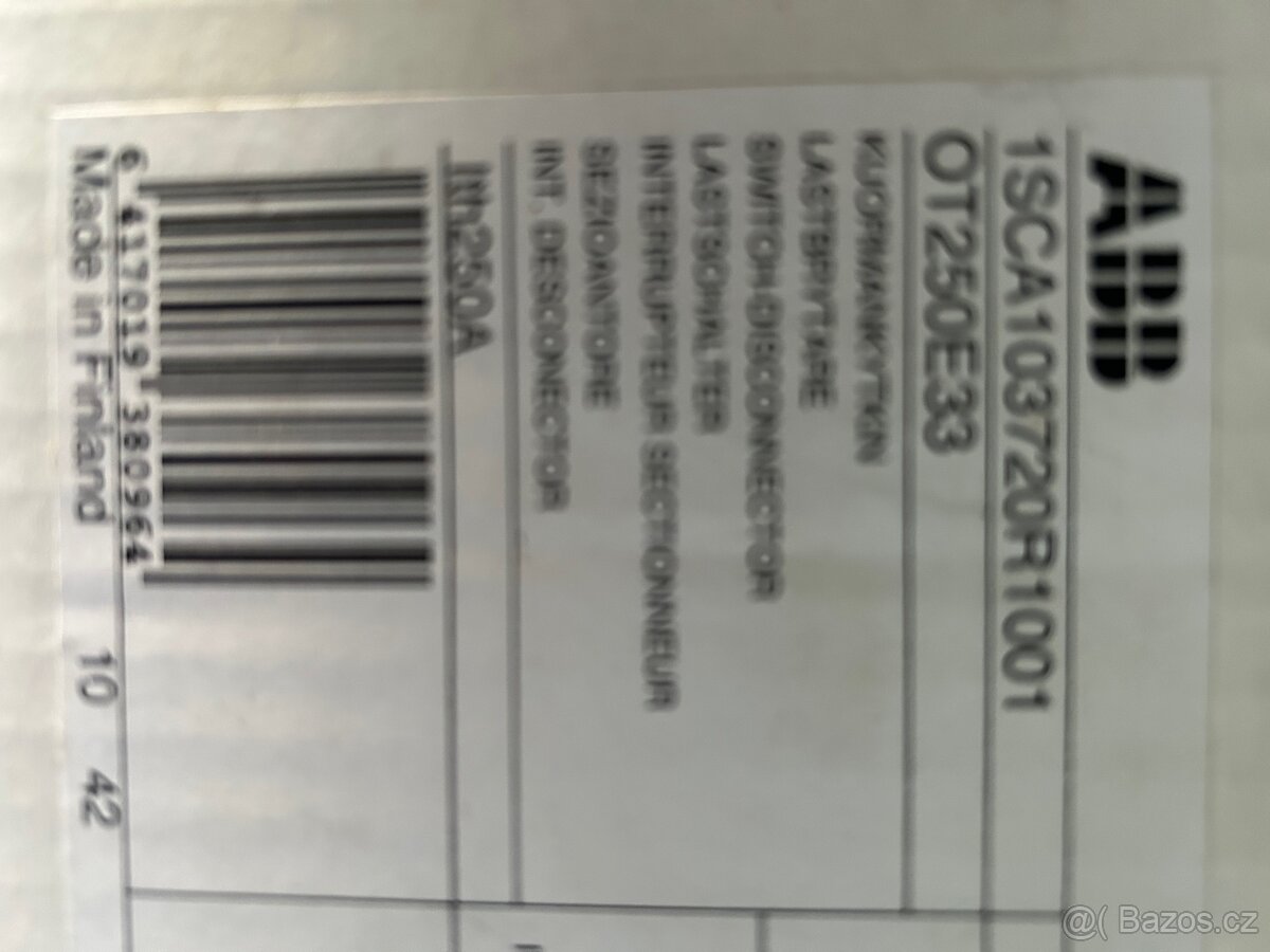 ABB Odpínač OT250E33 - 2