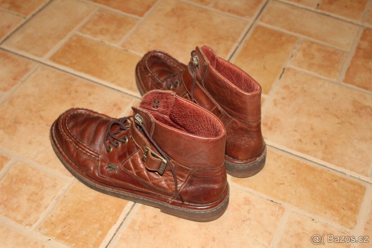 Kožená kotníková obuv, vel. 42 - 2